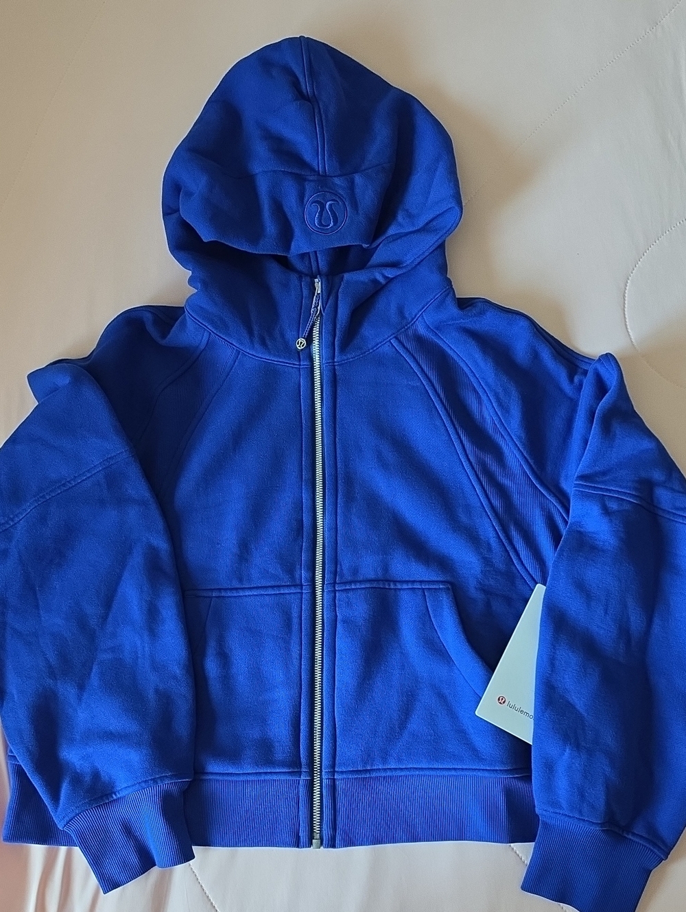 Lululemon Scuba Oversized Full-Zip Hoodie - Bright Blue, Size M/L